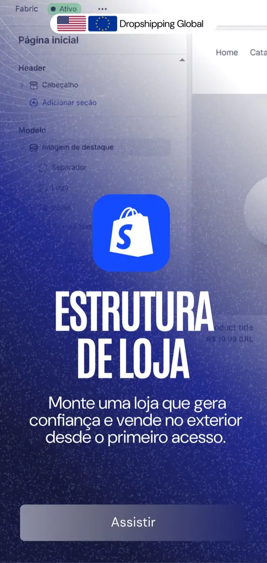 Estrutura de loja internacional